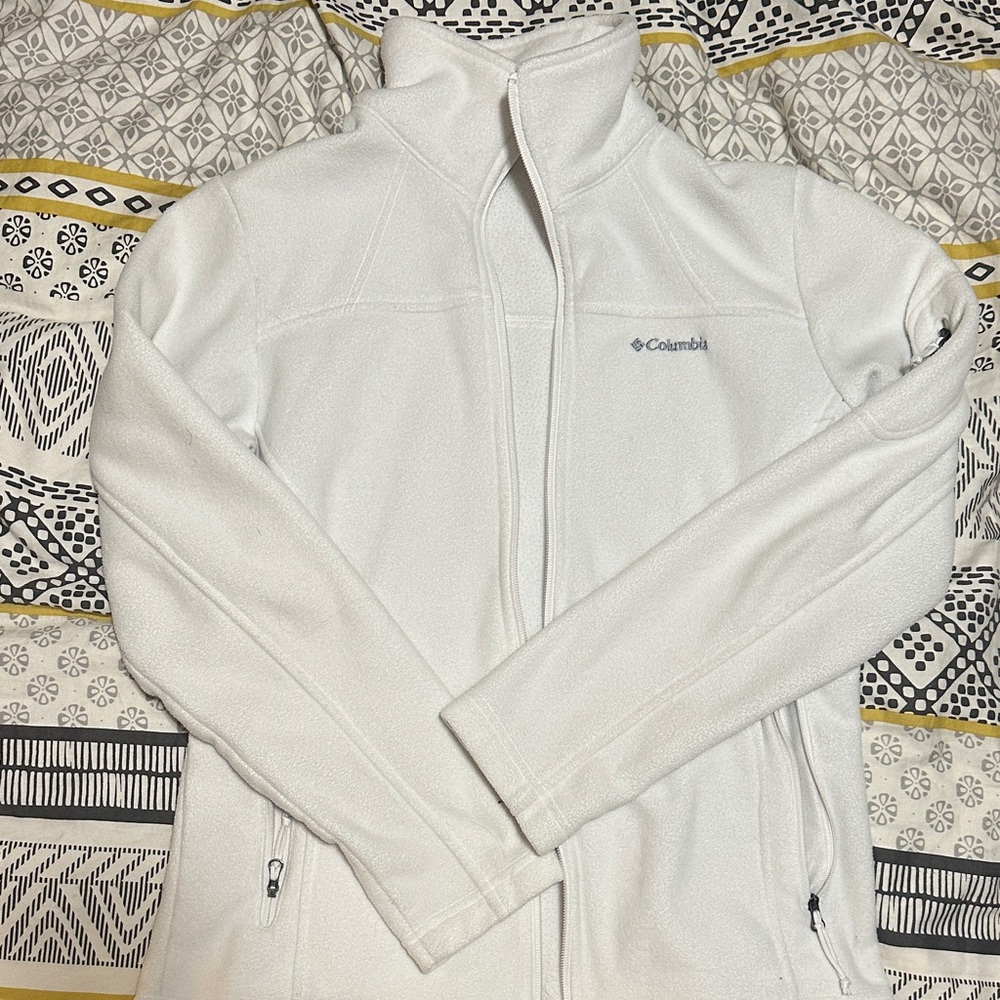 Columbia Women's White Teddy Fleece Jacket